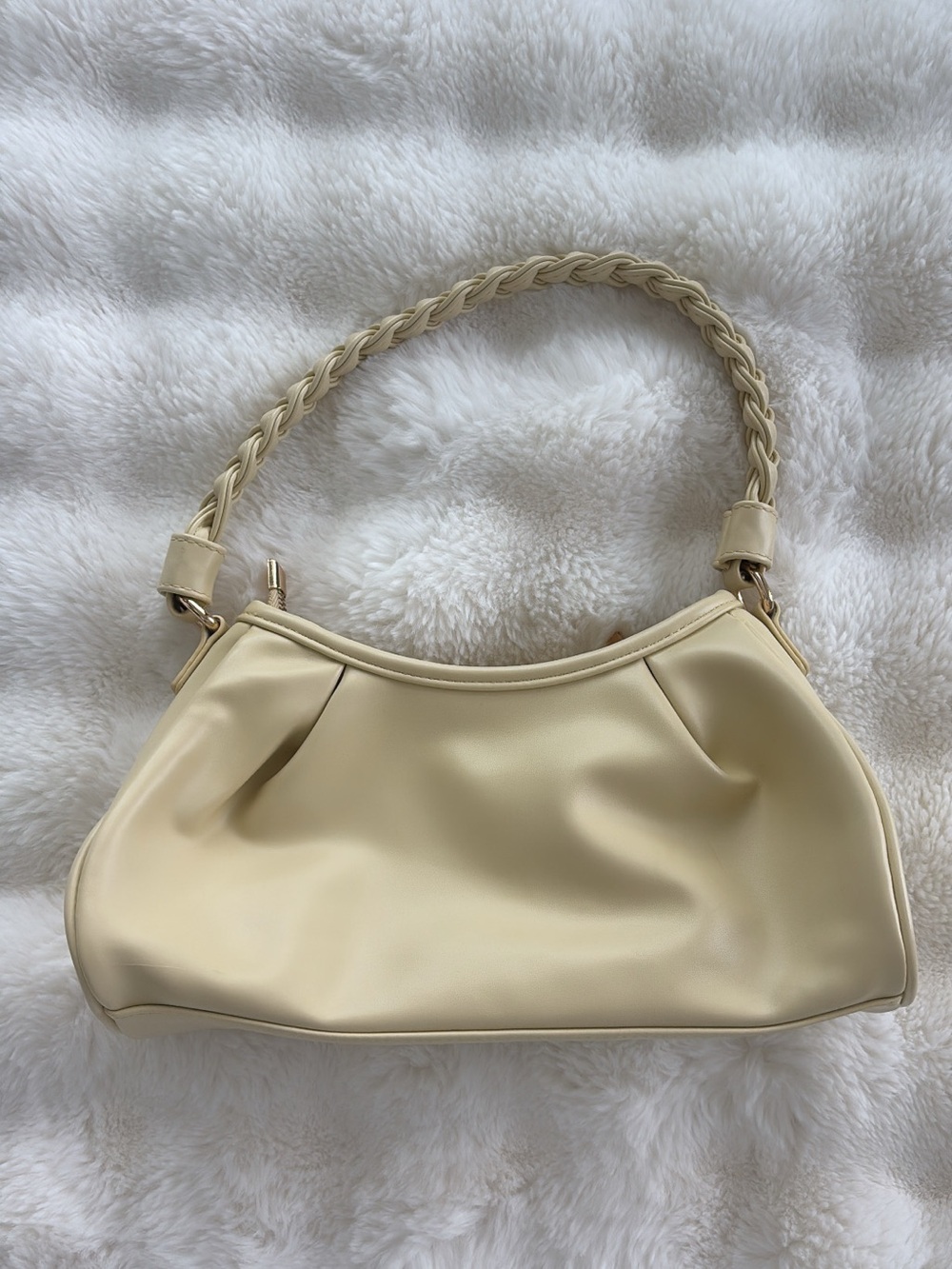 Yellow Faux Leather Bag